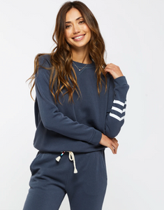 Sol Angeles Waves Pullover in Marine