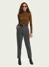 Load image into Gallery viewer, Scotch &amp; Soda Tailored High Rise Trouser in Grey Melange - FINAL SALE