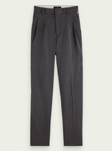 Load image into Gallery viewer, Scotch &amp; Soda Tailored High Rise Trouser in Grey Melange - FINAL SALE