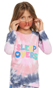 Chaser Kids Raglan Pullover Tie Dye-"Sleepovers" - FINAL SALE
