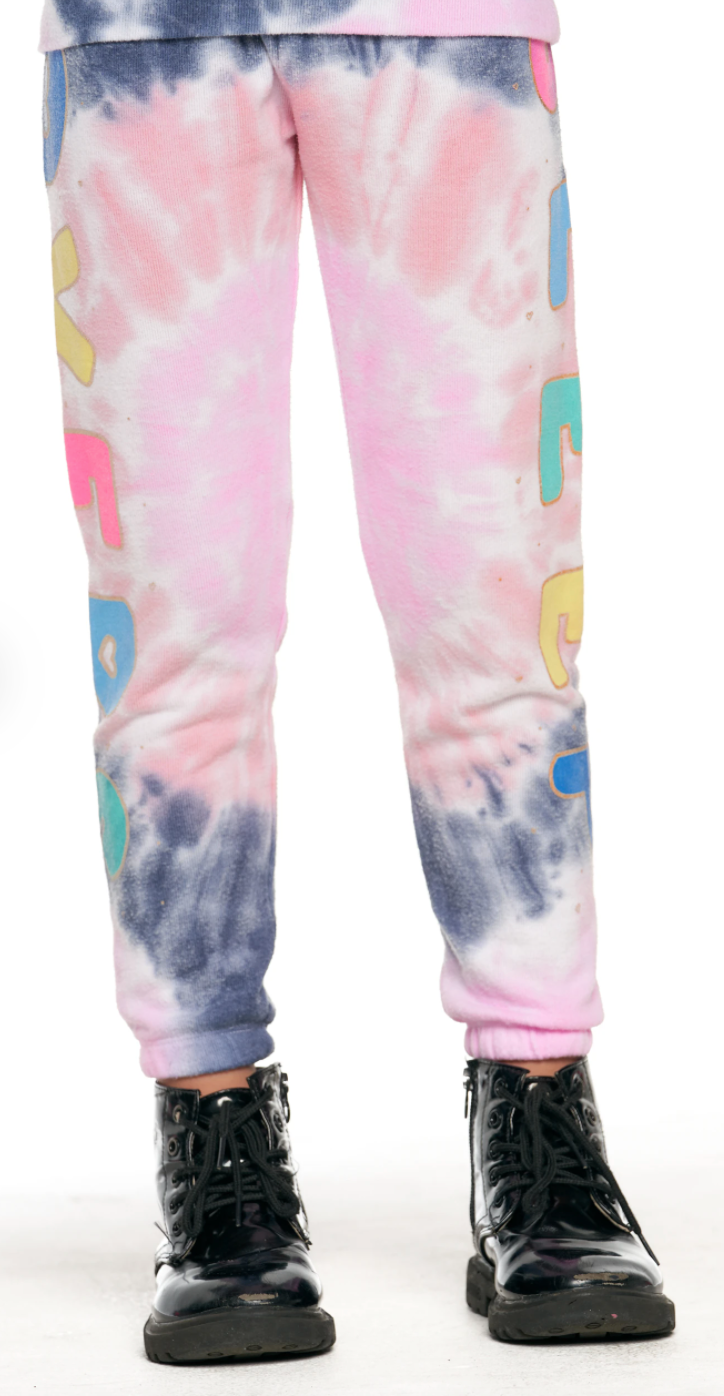 Chaser Kids Knit Lounge Pant Tie Dye 