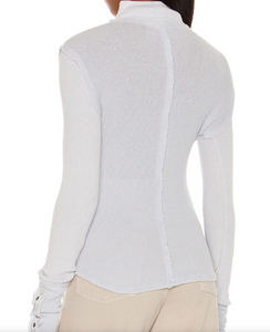 Free People Jojo Long Sleeve Top in Iced Water - FINAL SALE
