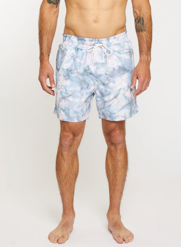 Sol Angeles Mens Bahama Marble Swim Short