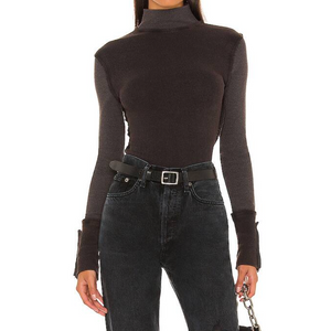 Free People Jojo L/S Tee in Black