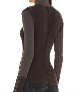Free People Jojo L/S Tee in Black