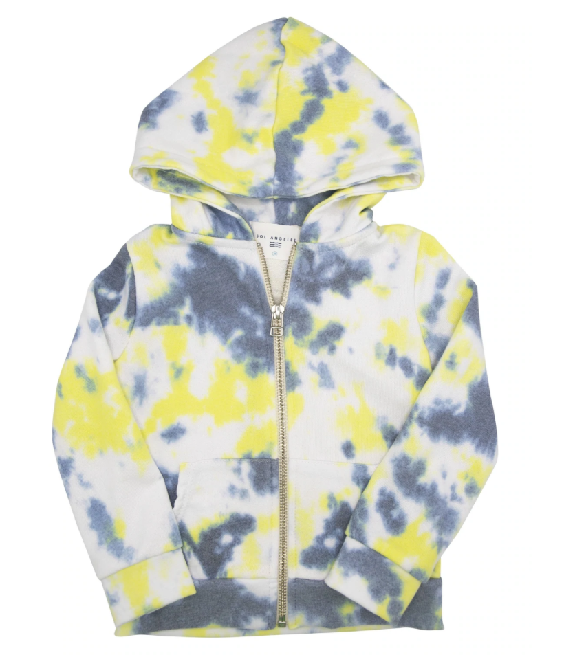 Sol Angeles Kids Citron Marble Hoodie - FINAL SALE