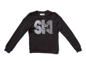 Sol Angeles Kids Ski Pullover in Vintage Black