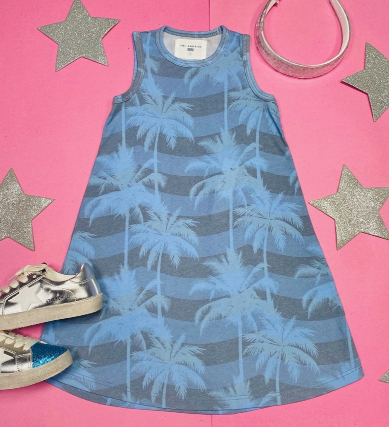 Sol Angeles Kids Palm Waves Tank Dress - FINAL SALE