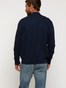 Sol Angeles Mens Quilted Bomber Jacket in Indigo - FINAL SALE