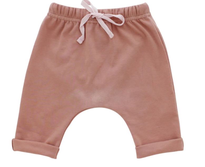 Emerson And Friends Kid's Dusty Rose Cotton Baby Joggers