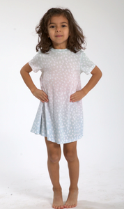 Sol Angeles Kids Ombre Dalmation S/S Dress - FINAL SALE