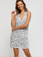 Load image into Gallery viewer, Sol Angeles Womens BW Dalmatian V Tank Dress - FINAL SALE