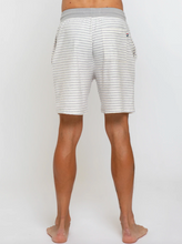 Load image into Gallery viewer, Sol Angeles Mens Stripe Fleece Short in Natural - FINAL SALE