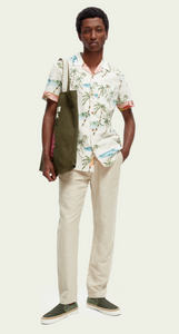 Scotch & Soda Mens Hawaiian Detailed Shirt - FINAL SALE