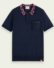 Load image into Gallery viewer, Scotch &amp; Soda Mens Knitted Jacquard Collar Polo - FINAL SALE