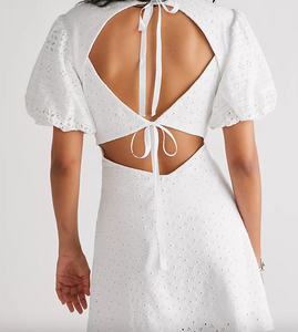 Free People Apricot Mini Dress in White - FINAL SALE