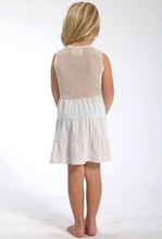 Load image into Gallery viewer, Sol Angeles Kids Mesh Tier Dress in Ecru - FINAL SALE