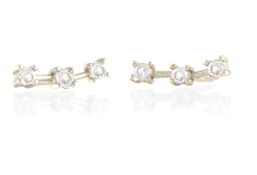 Kris Nations Orion's Belt Stud Earrings - Sterling Silver
