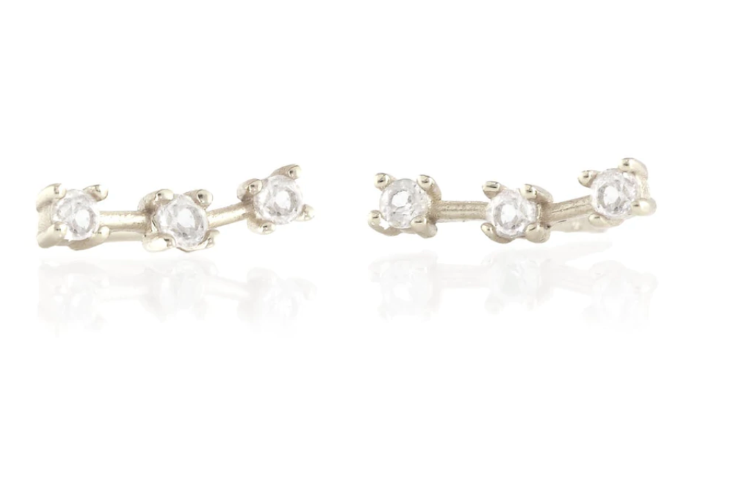 Kris Nations Orion's Belt Stud Earrings - Sterling Silver
