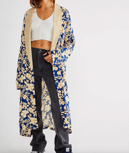 Load image into Gallery viewer, Free People Wild Nights Duster in Blue Floral - FINAL SALE