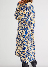 Load image into Gallery viewer, Free People Wild Nights Duster in Blue Floral - FINAL SALE