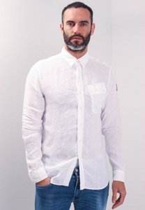 Belstaff Linen Pitch Shirt in White