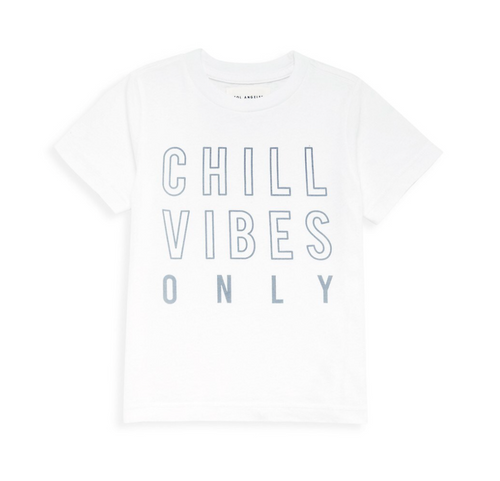 Sol Angeles Kids Chill Vibes Crew White - FINAL SALE