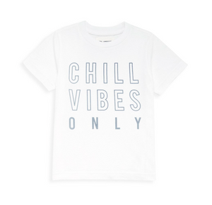 Sol Angeles Kids Chill Vibes Crew White - FINAL SALE