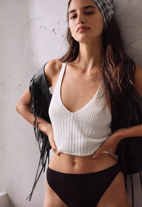 Free People Halter Ego Swit Cami in Ivory