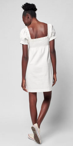 Faherty Ramona Dress in Egret - FINAL SALE