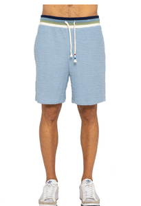 Sol Angeles Mens Boucle Echo Stripe Short in Vapor - FINAL SALE