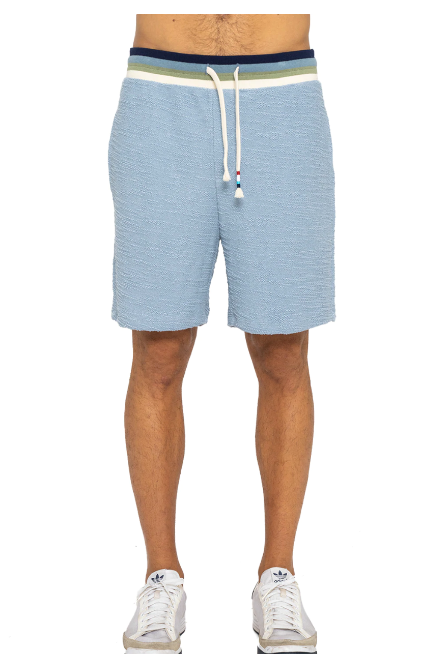 Sol Angeles Mens Boucle Echo Stripe Short in Vapor - FINAL SALE