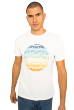 Load image into Gallery viewer, Sol Angeles Mens Faded Color Waves Crew in Dirty White - FINAL SALE