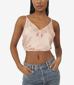 Free People Night Out Blouson in Rose Pink - FINAL SALE