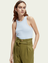 Load image into Gallery viewer, Scotch &amp; Soda Racer Tank in Light Blue - FINAL SALE