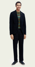 Load image into Gallery viewer, Scotch &amp; Soda Mens Single Breasted Corduroy Blazer in Blue Plaid - FINAL SALE