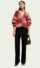 Load image into Gallery viewer, Scotch &amp; Soda Knitted Cardigan w/ Puffy Sleeves in Coral Ombre - FINAL SALE
