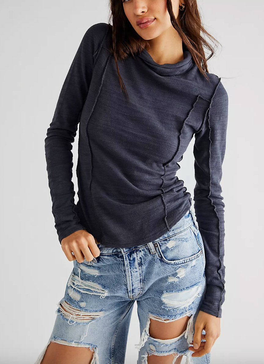 Free People Everyday Layering L/S in Ebony