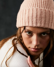 Load image into Gallery viewer, Free People Winnie Waffle Cuff Beanie in Peony