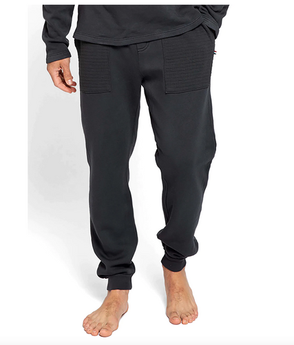 Sol Angeles Mens Patch Pocket Jogger in Vintage Black
