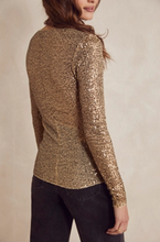 Load image into Gallery viewer, Free People Gold Rush L/S Tee in Gold Combo - FINAL SALE