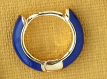 Load image into Gallery viewer, Kris Nations Enamel Huggie Hoop Earrings