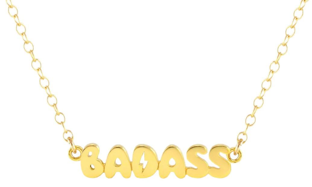 Kris Nations Badass Bubble Charm Necklace - 18K Gold Vermeil