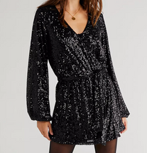 Load image into Gallery viewer, Free People Christa Romper in Black