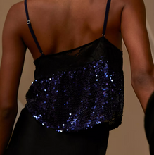 Load image into Gallery viewer, Free People Right Rhythm Sequin Cami in Midnight Combo