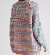 Load image into Gallery viewer, Free People Sedona Cardi in Blue Rainbow Combo