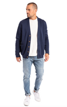 Load image into Gallery viewer, Sol Angeles Mens Brushed Fit Cardigan in Indigo