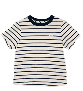 Sol Angeles Kids Nautical Stripe Crew in Natural