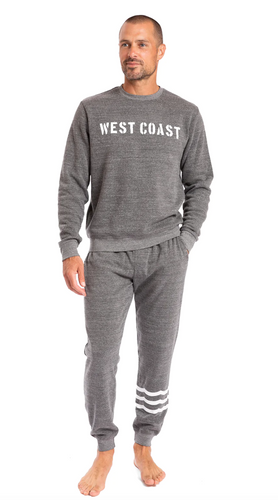 Sol Angeles Mens West Coast Pullover in Heather