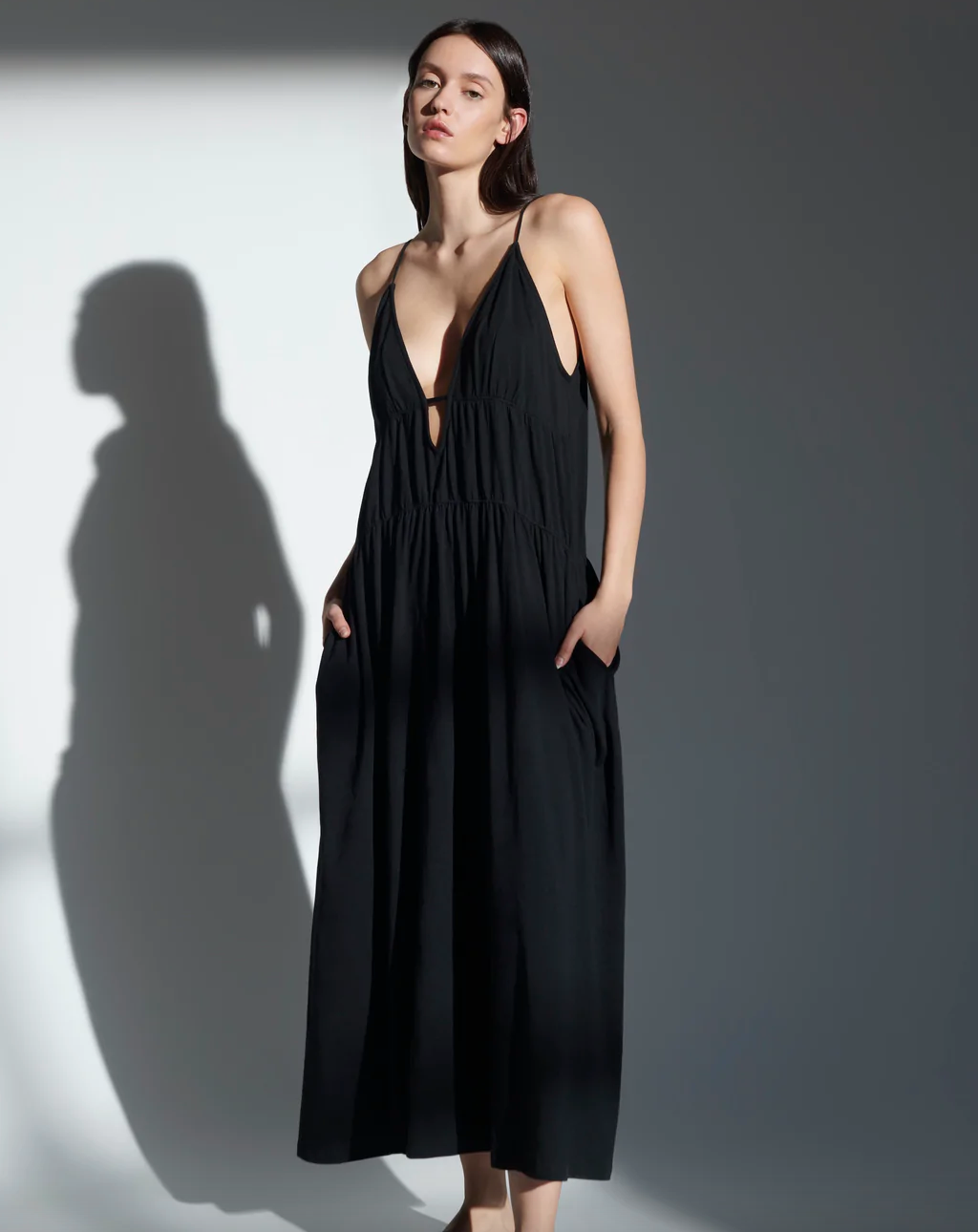 Skin Aaliyah Chemise in Black